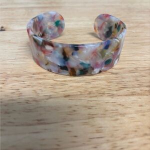 Multicolor Acrylic Cuff Bracelet
